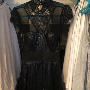 COCKTAIL Sequence "BEBE" Black Dress.